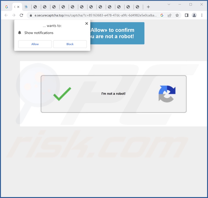 Aspecto alternativo de securecaptcha[.]top