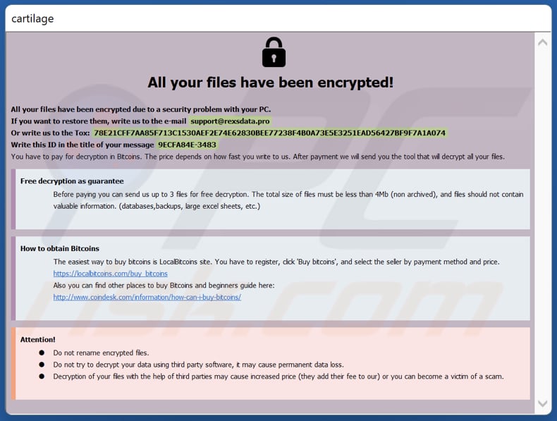 Nota de rescate del ransomware 8base (info.hta)