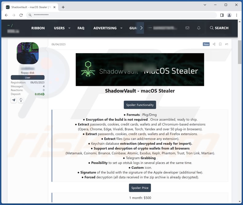 El malware ShadowVault