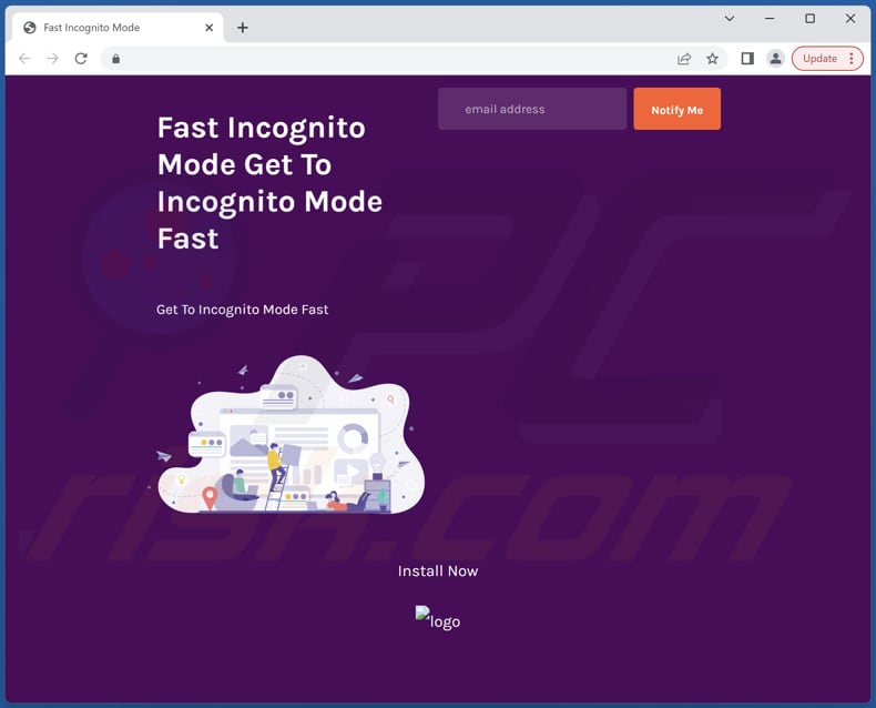 Página oficial de Fast Incognito Mode