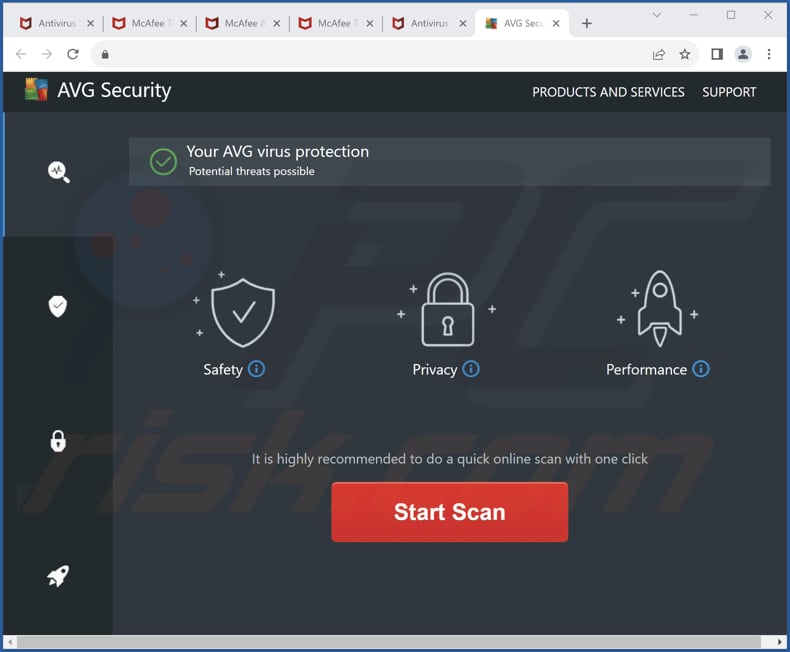 Estafa de AVG Security