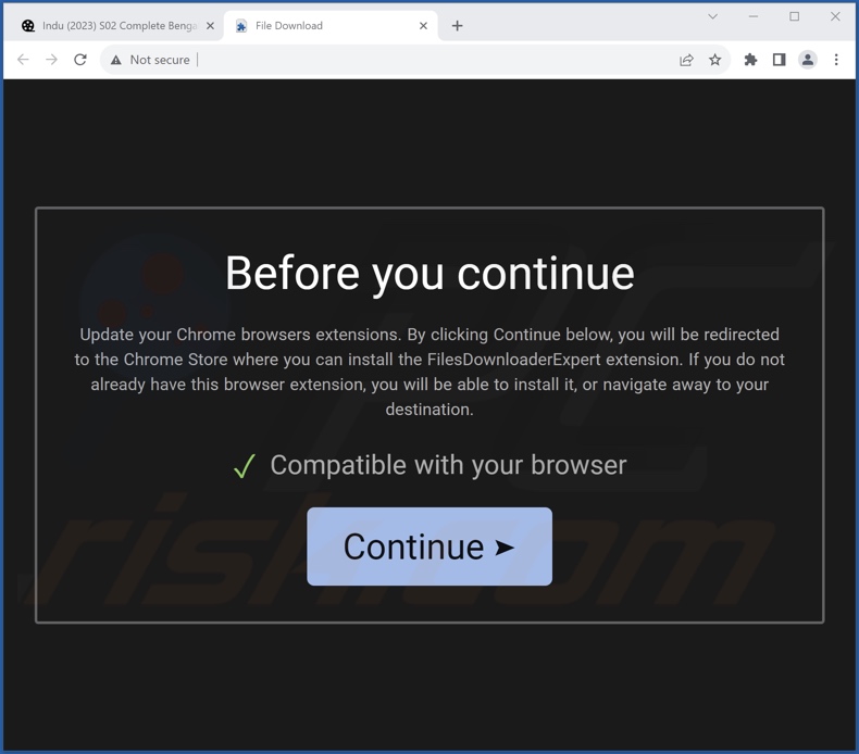 Sitio web engañoso utilizado para promocionar el secuestrador del navegador Lucky baro