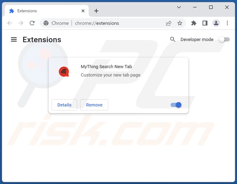 Eliminar extensiones de Google Chrome relacionadas con mythingsearch.com