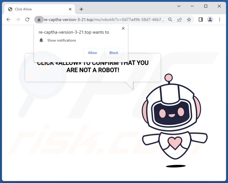 re-captha-version-3-21[.]top redireccionamientos emergentes