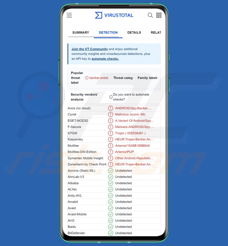 Malware para Android Remo