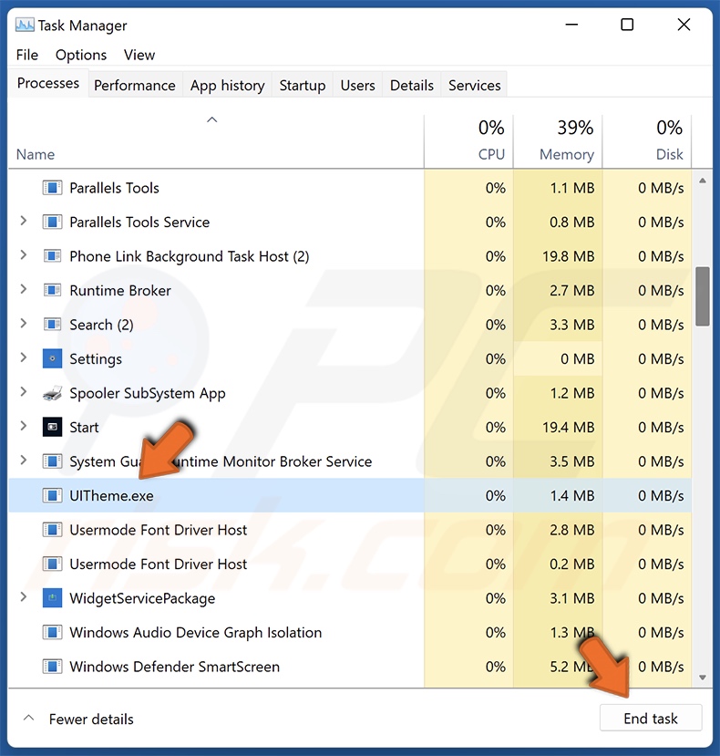 Eliminación del secuestrador del navegador searchtabs.io paso 2