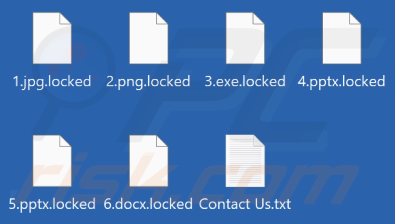 Archivos cifrados por el ransomware Hunters International (extensión .locked)