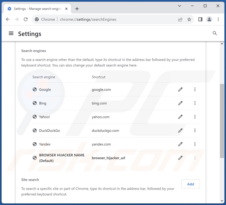 Cambiar el motor de búsqueda predeterminado de Google Chrome