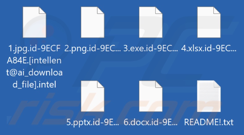 Archivos cifrados por el ransomware Intel (extensión .intel)