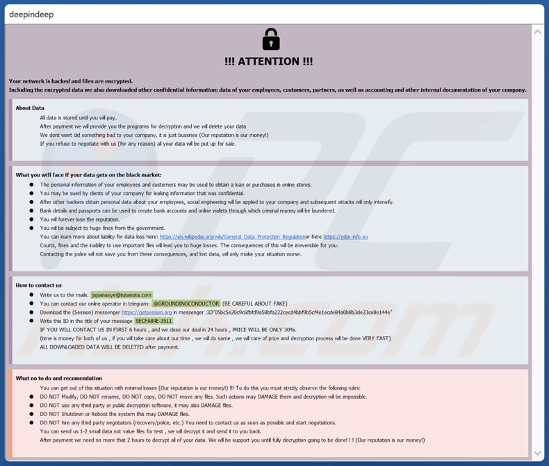 Archivo HTA del ransomware Jopanaxye (info.hta)