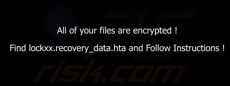 Lockxx ransomware fondo de pantalla