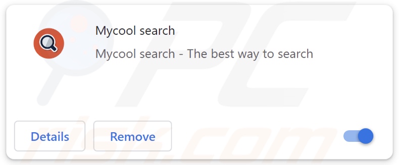 Secuestrador del navegador Mycool search