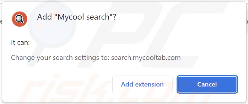 Mycool search secuestrador del navegador pidiendo permisos