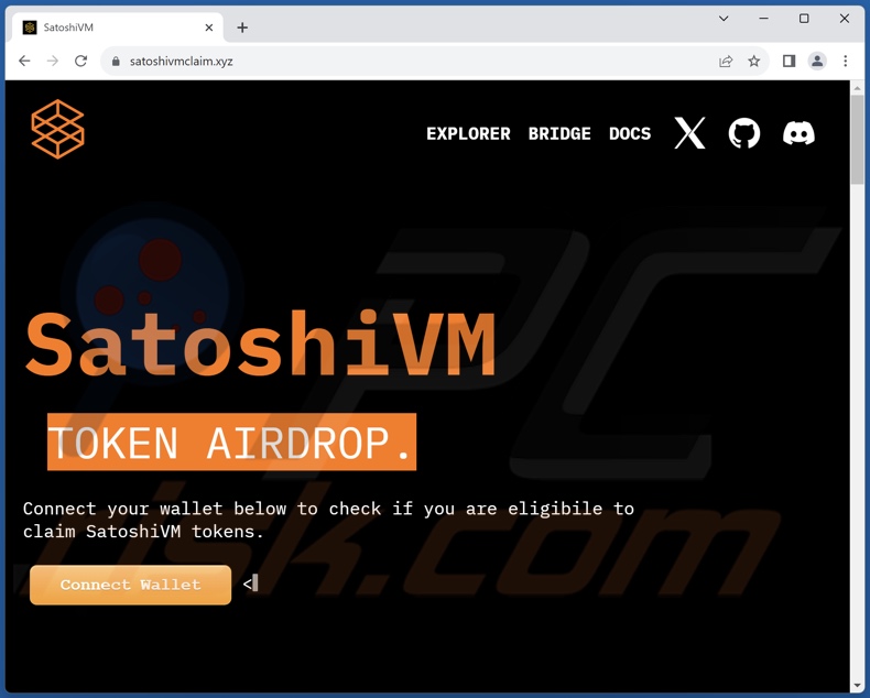 Estafa SatoshiVM Token Airdrop