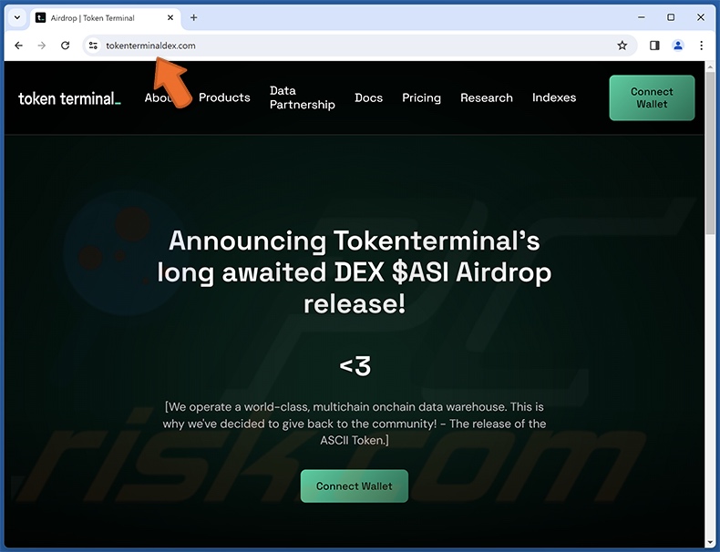 Estafa de Token Terminal's Airdrop