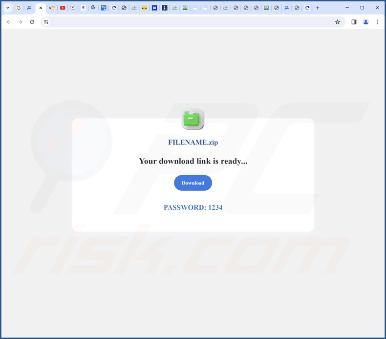 Sitio web que promociona una configuración detectada como Trojan.Hulk