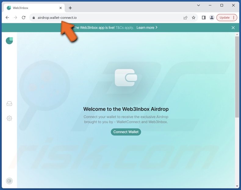 Estafa WalletConnect & Web3Inbox Airdrop