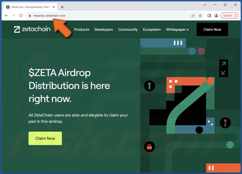 Estafa ZetaChain Airdrop