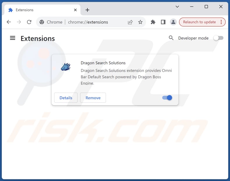 Eliminar las extensiones de Google Chrome relacionadas con dragonboss.solutions