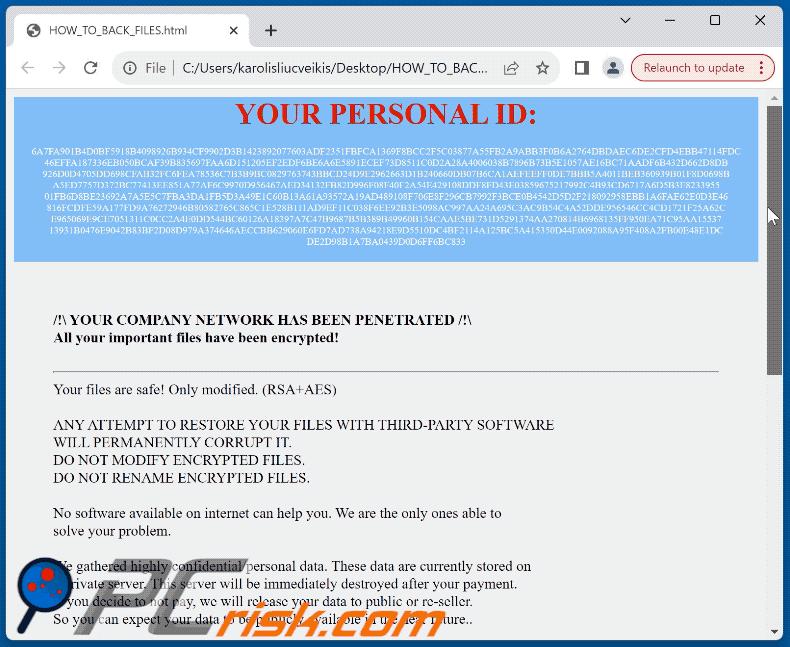 Nota de rescate del ransomware Genesis (MedusaLocker) (HOW_TO_BACK_FILES.html) GIF
