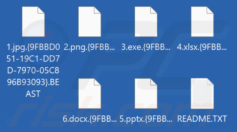 Archivos cifrados por el ransomware Beast (extensión .BEAST)