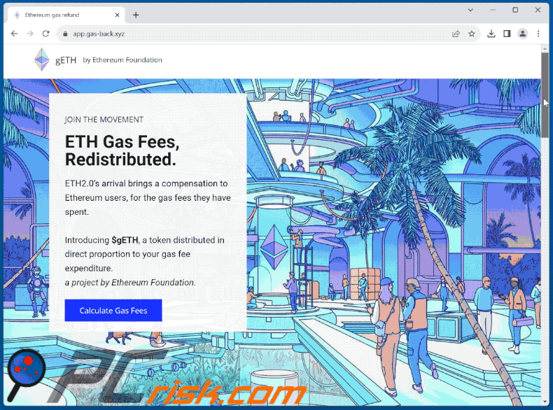 Aparición de la estafa del Token $gETH