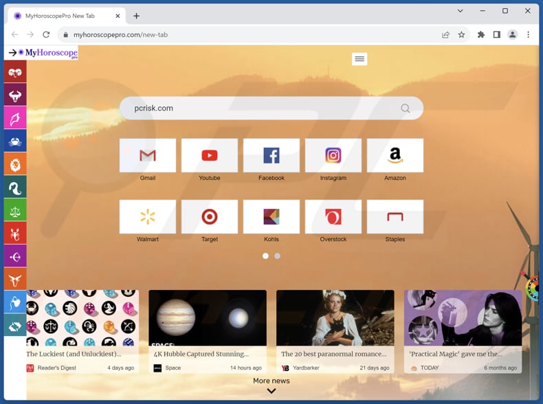 myhoroscopepro.com secuestrador del navegador
