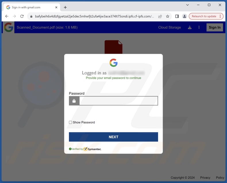 Salary Increase correo electrónico fraudulento promovido sitio de phishing