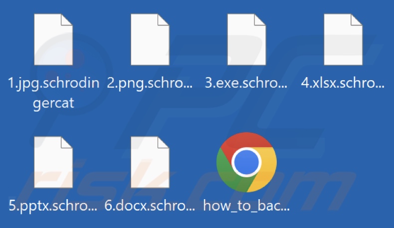 Archivos cifrados por el ransomware SchrodingerCat (extensión .schrodingercat)