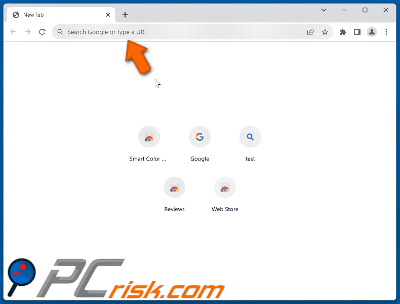 sysredirector.com browser hijacker redirecting to Bing (GIF)