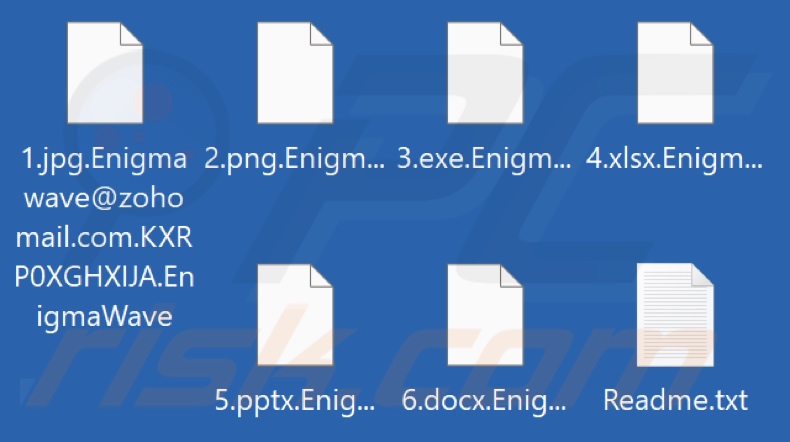 Archivos cifrados por el ransomware EnigmaWave (extensión .EnigmaWave)