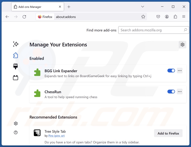 Eliminar las extensiones de Mozilla Firefox relacionadas con internet-start.net