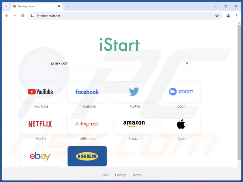 internet-start.net secuestrador del navegador