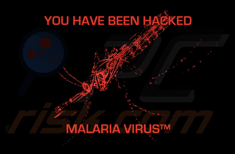 MALARIA VIRUS ransomware papel pintado