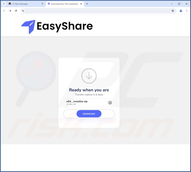 Sitio web utilizado para promocionar TruoApp PUA