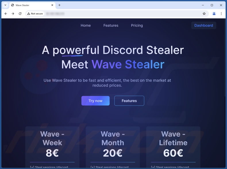 El malware WaveStealer se promociona en Internet