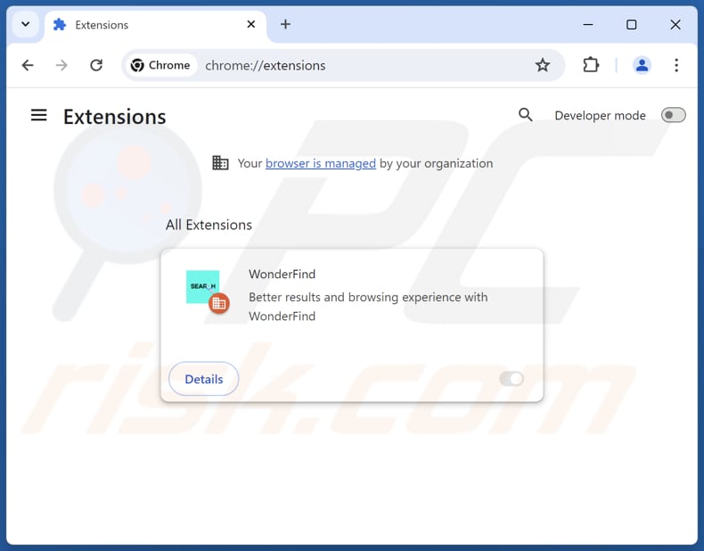 Eliminación de las extensiones de Google Chrome relacionadas con findflarex.com