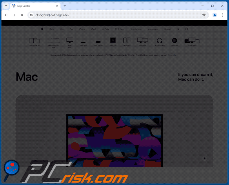 Access To This Apple Device Has Been Blocked Aspecto de estafa POP-UP