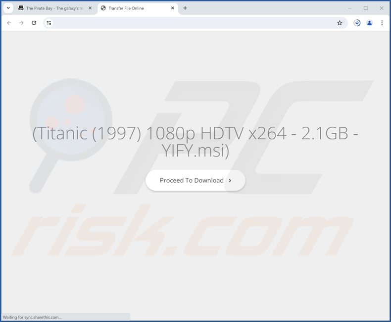 Sitio web utilizado para promocionar el secuestrador de navegadores FIIND