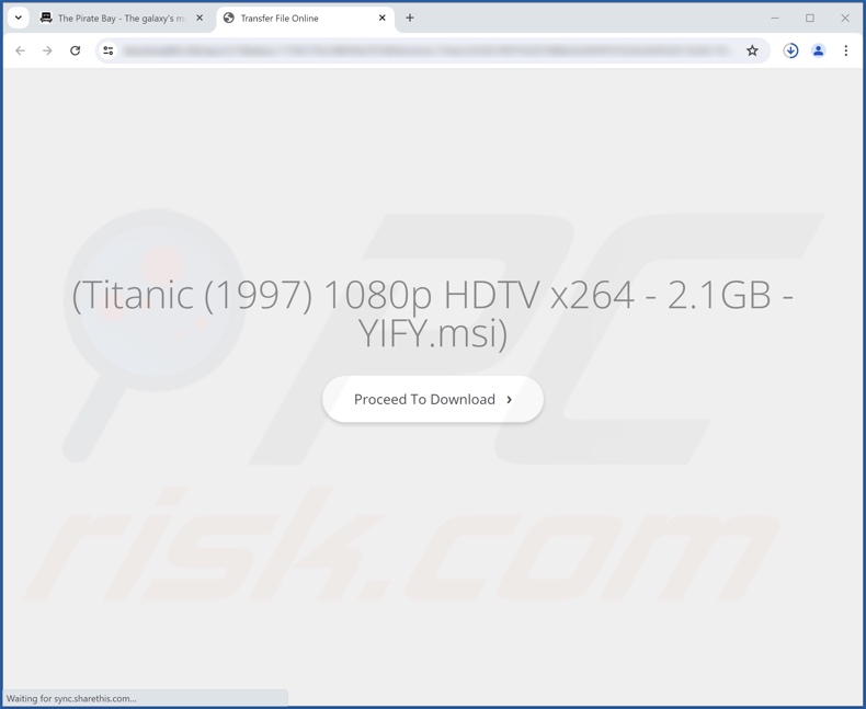 Sitio web engañoso que promociona FortyFy
