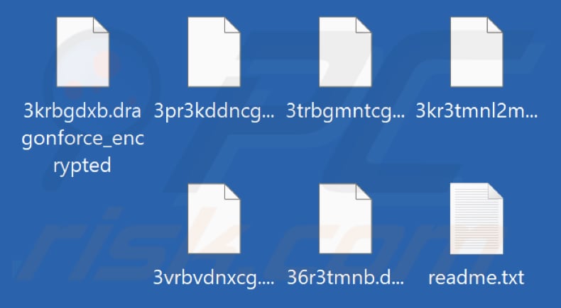Archivos cifrados por el ransomware DragonForce (extensión .dragonforce_encrypted)