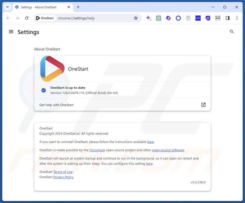 PUA OneStart utilizado para infiltrar el malware TamperedChef