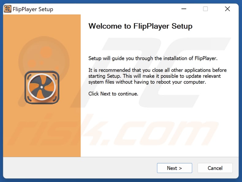 FlipPlayer PUA configuración de la instalación