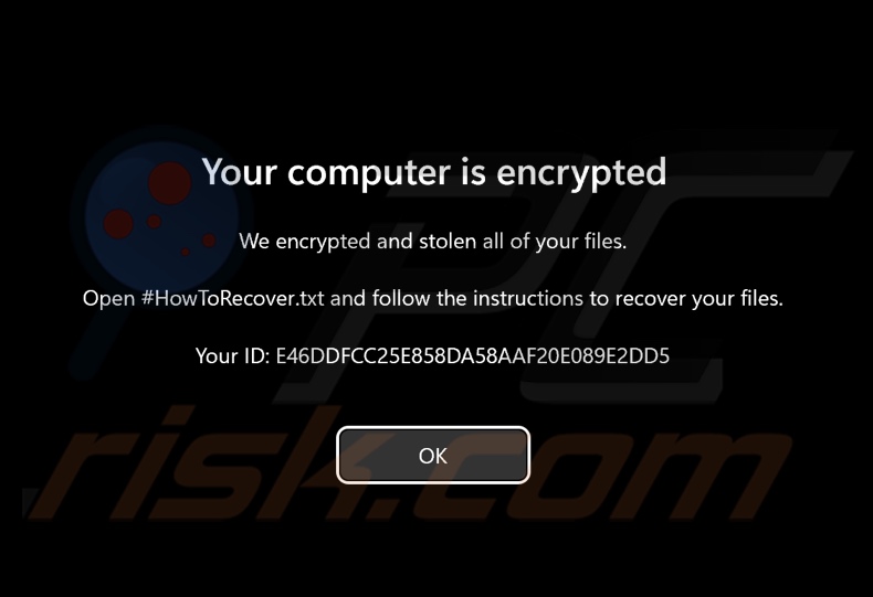 Mqpoa ransomware pantalla previa al inicio de sesión