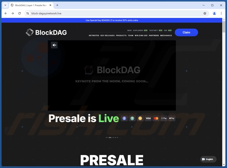 BlockDAG Presale estafa