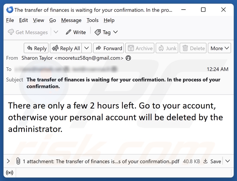 Estafa por correo electrónico promoviendo el sorteo de premios Bitcoin