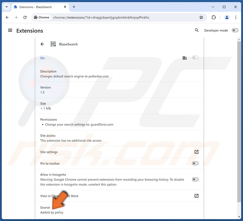BlazeSearch descripción del secuestrador del navegador