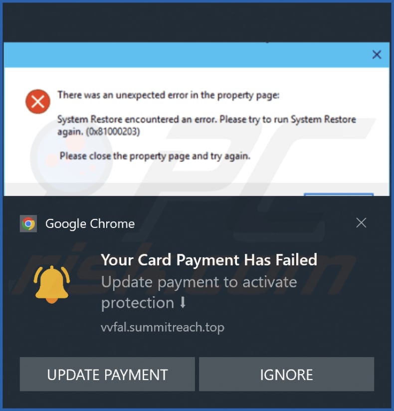 summitreach[.]top notificación