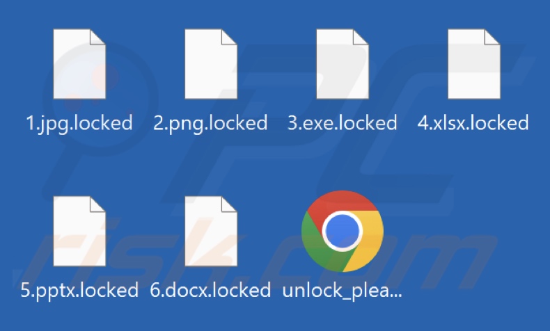 Archivos cifrados por el ransomware NailaoLocker (extensión .locked)