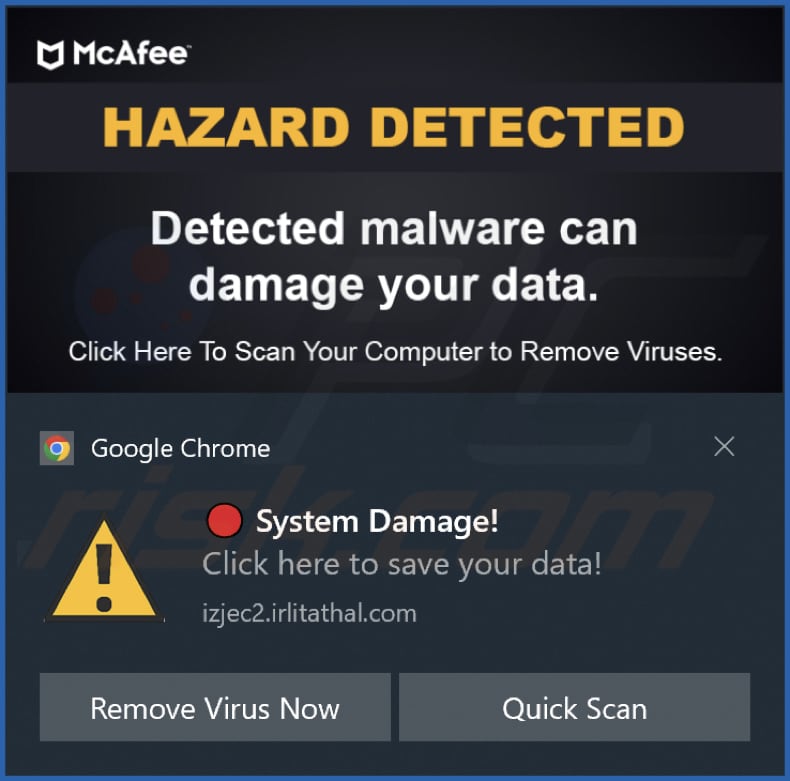 irlitathal[.]com notificación